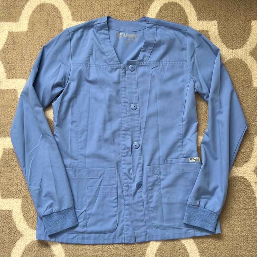 Ceil blue Grey’s Anatomy scrub jacket